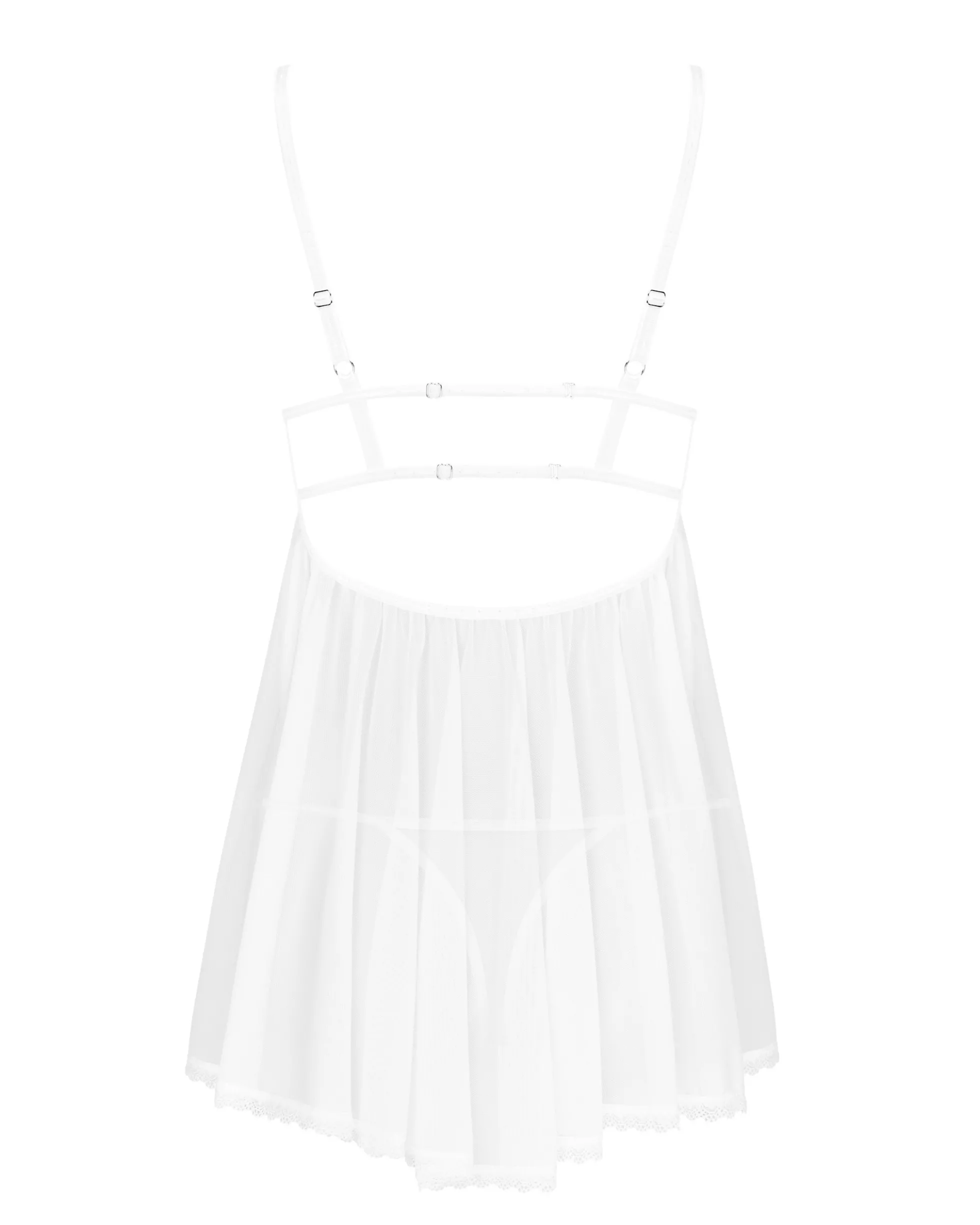 Biała babydoll i stringi