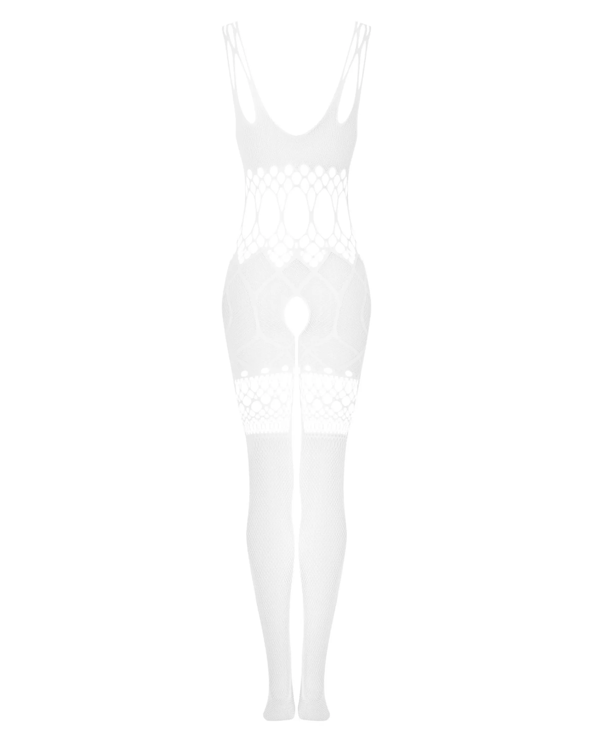 Białe bodystocking
