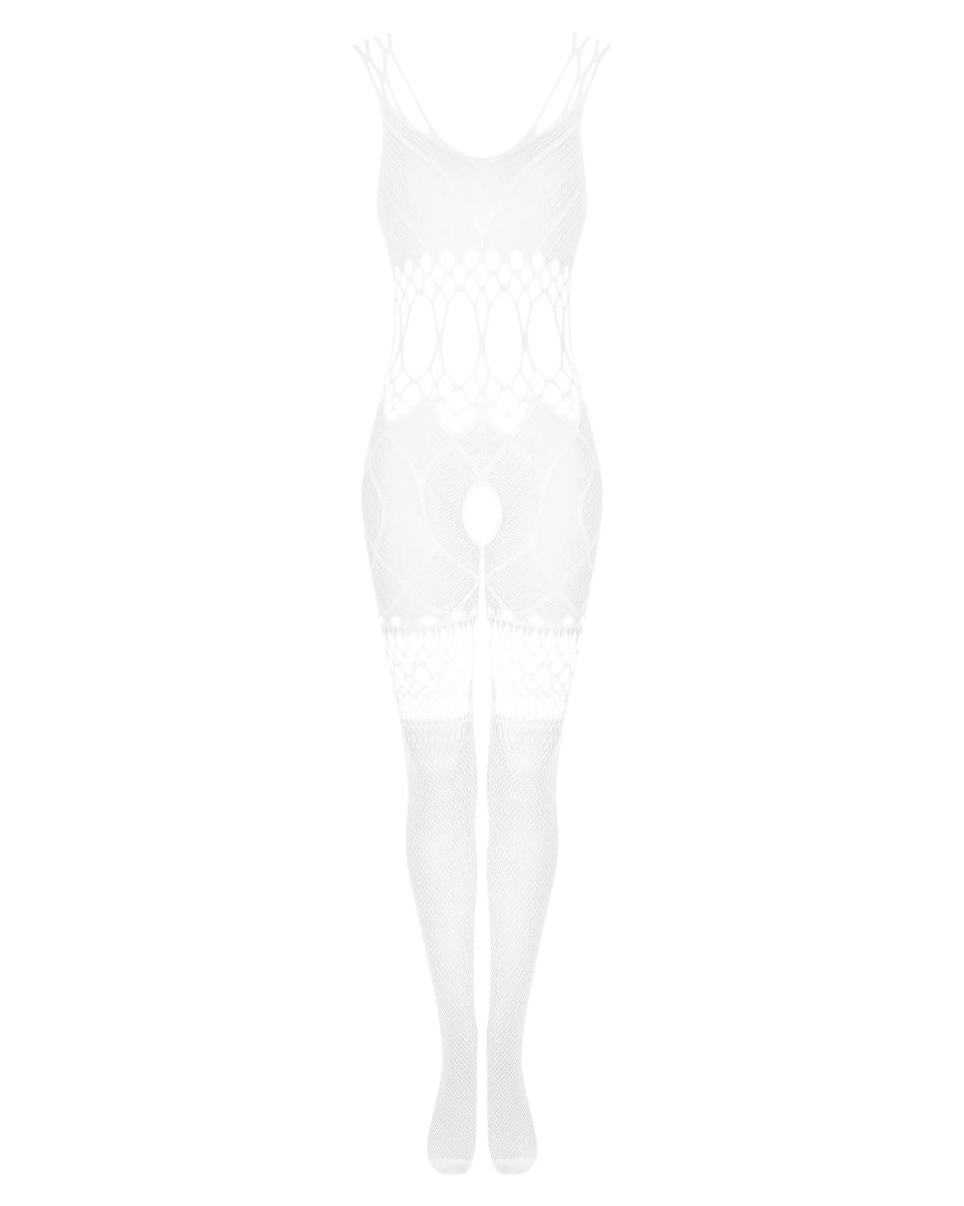 Białe bodystocking