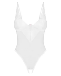 Białe, otwarte body