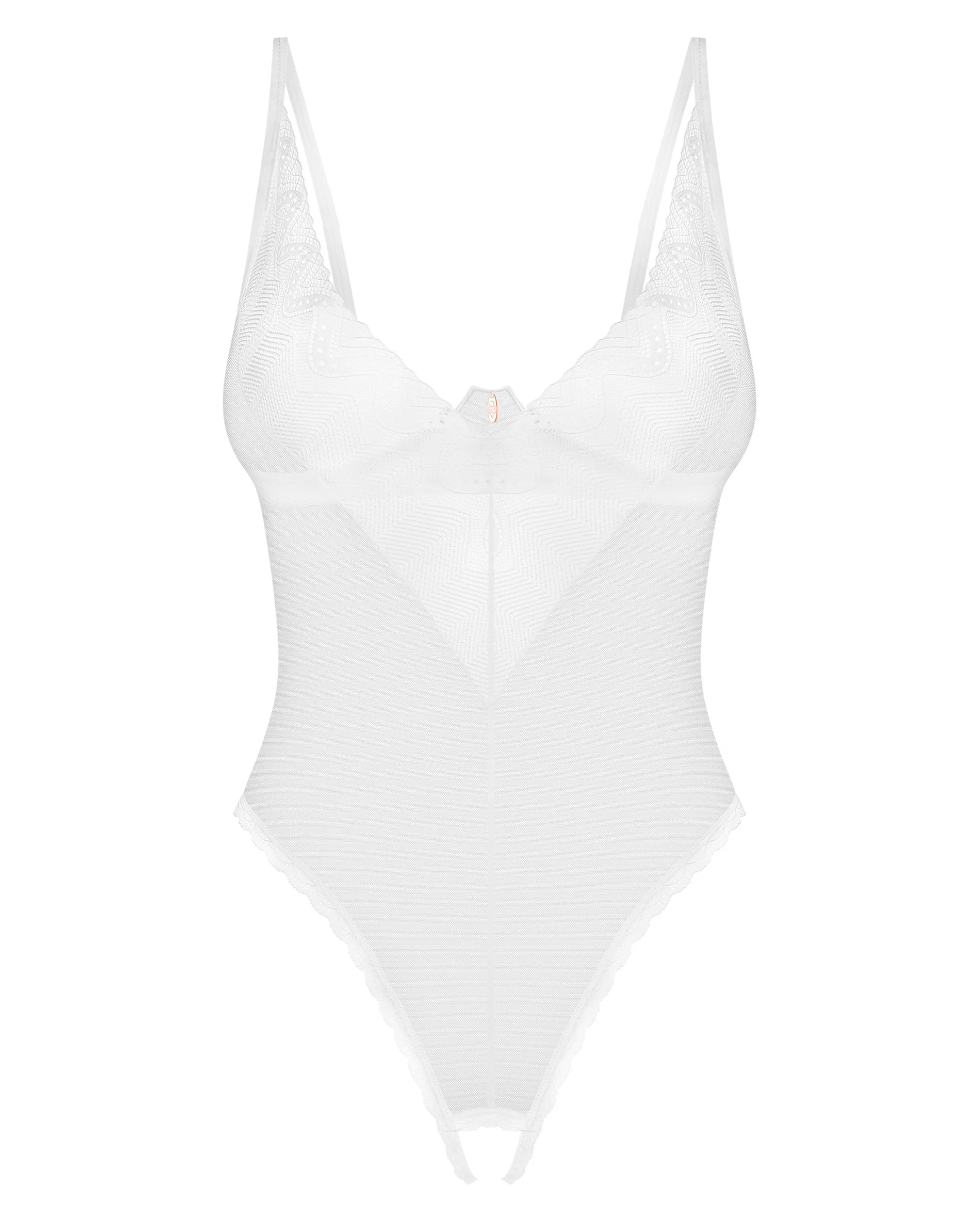 Białe, otwarte body