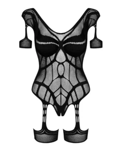 Bodystocking z podwiązkami