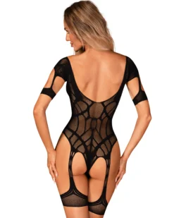 Bodystocking z podwiązkami