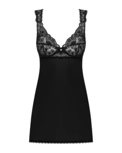 Czarna babydoll i stringi