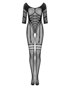 Czarne bodystocking