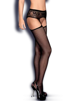 Czarne garter stockings