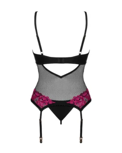 Czarny gorset i stringi