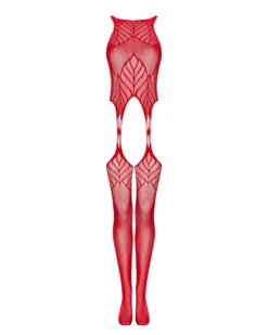Czerwone bodystocking