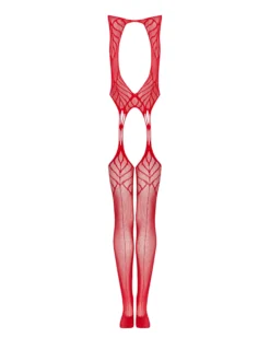 Czerwone bodystocking