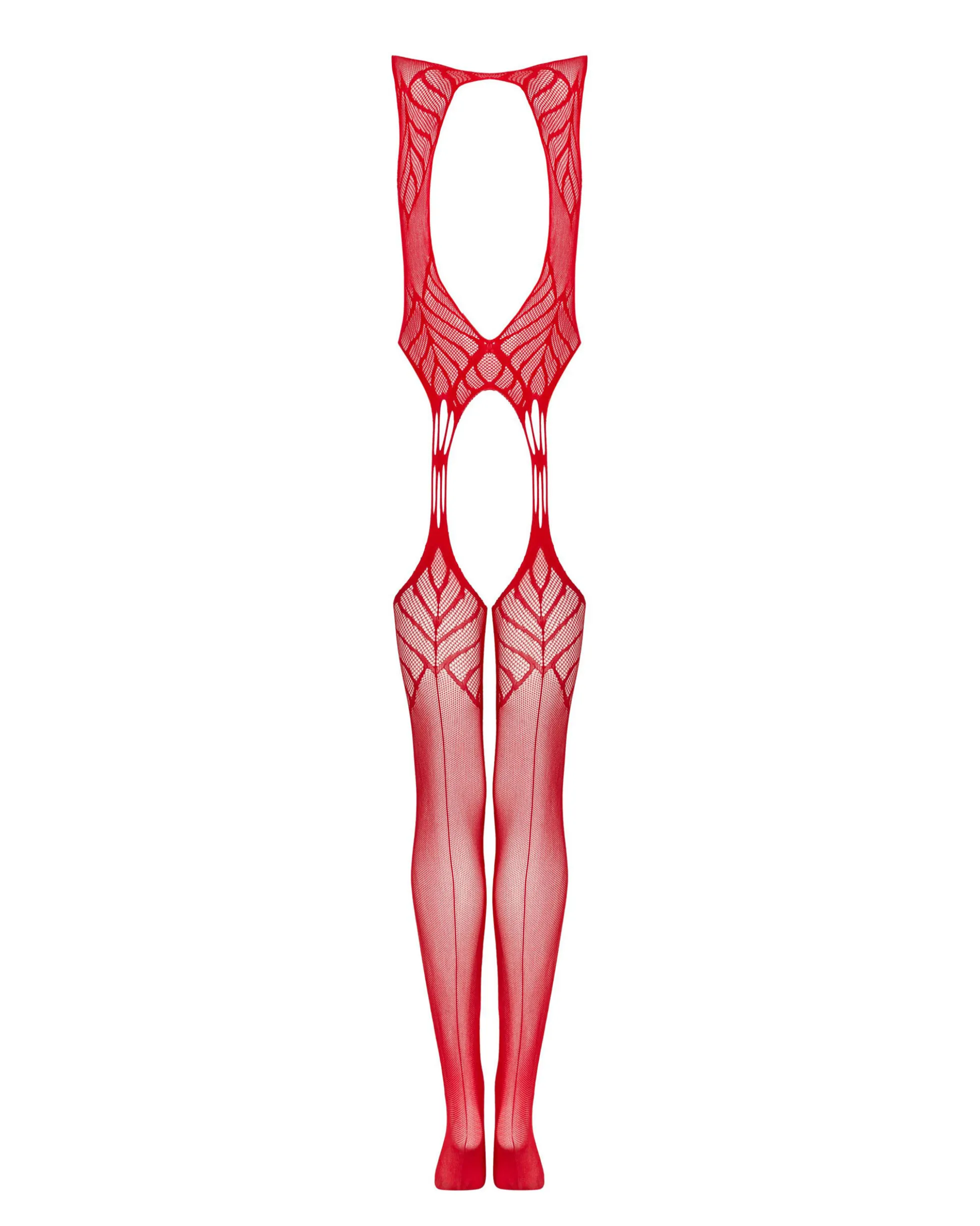 Czerwone bodystocking