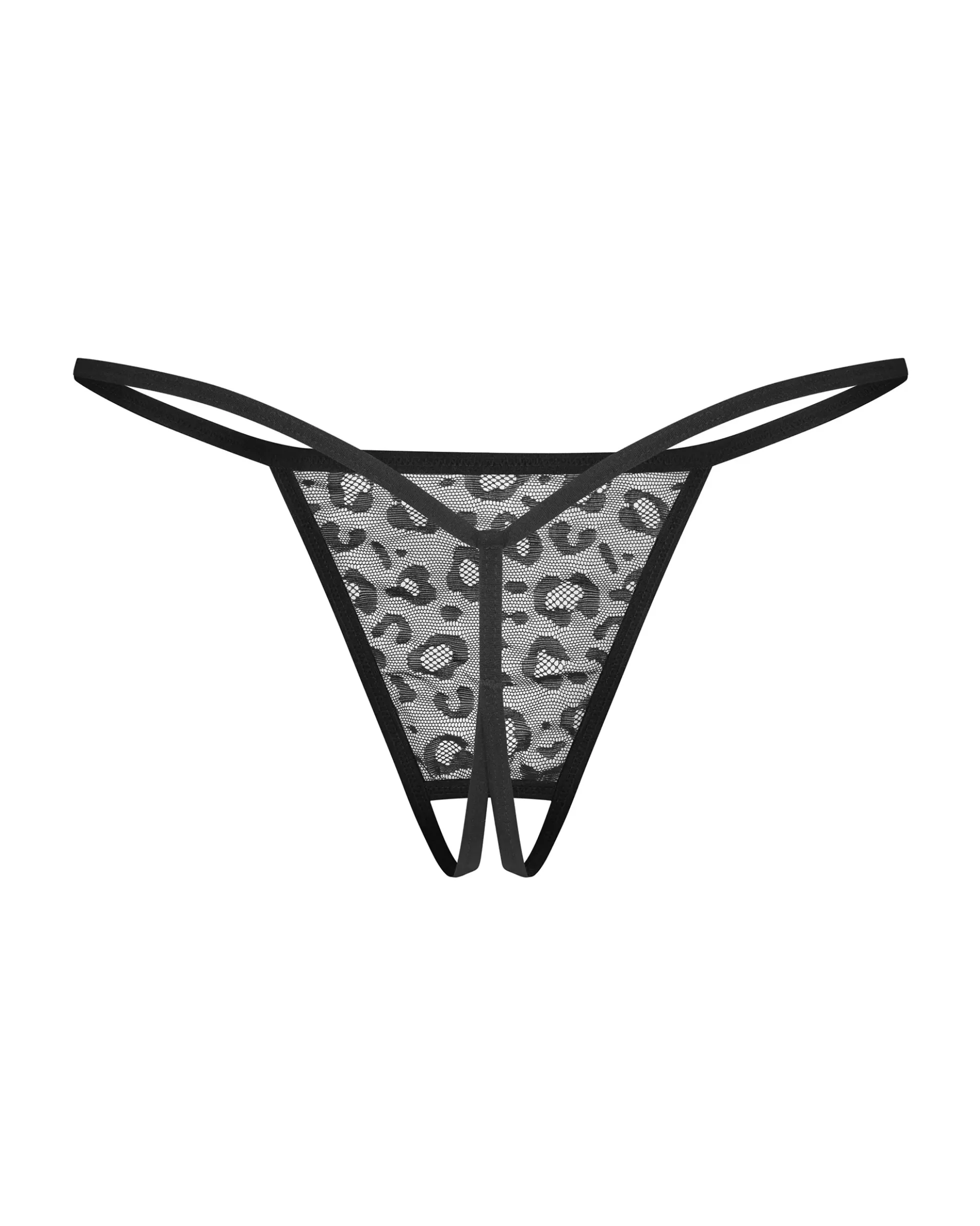 Dwupak stringów z otwartym krokiem