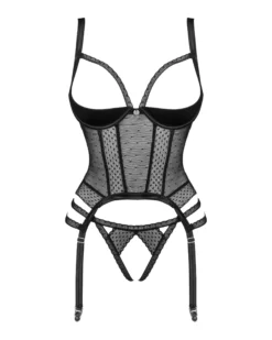 Gorset i otwarte stringi