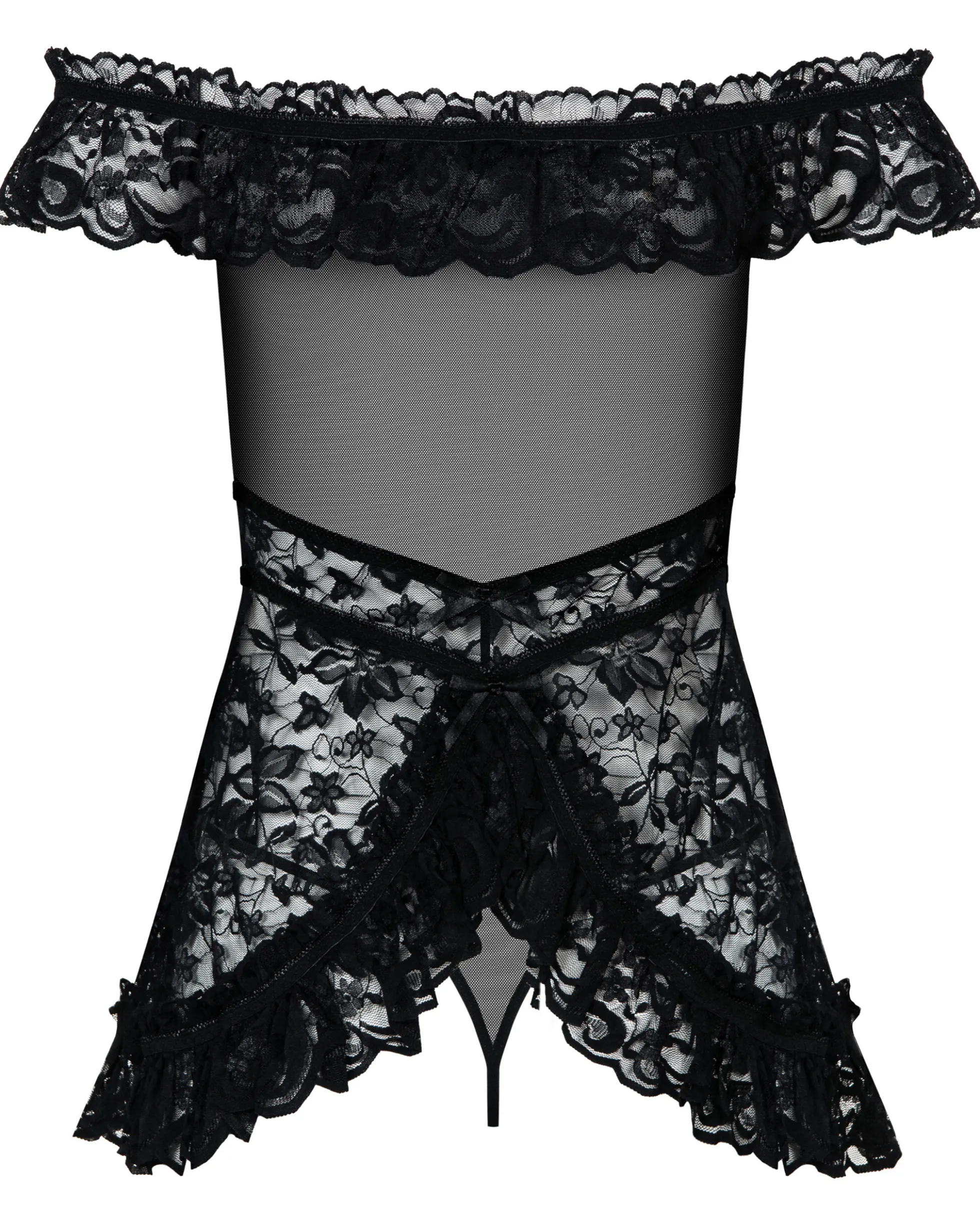Koronkowa babydoll i stringi