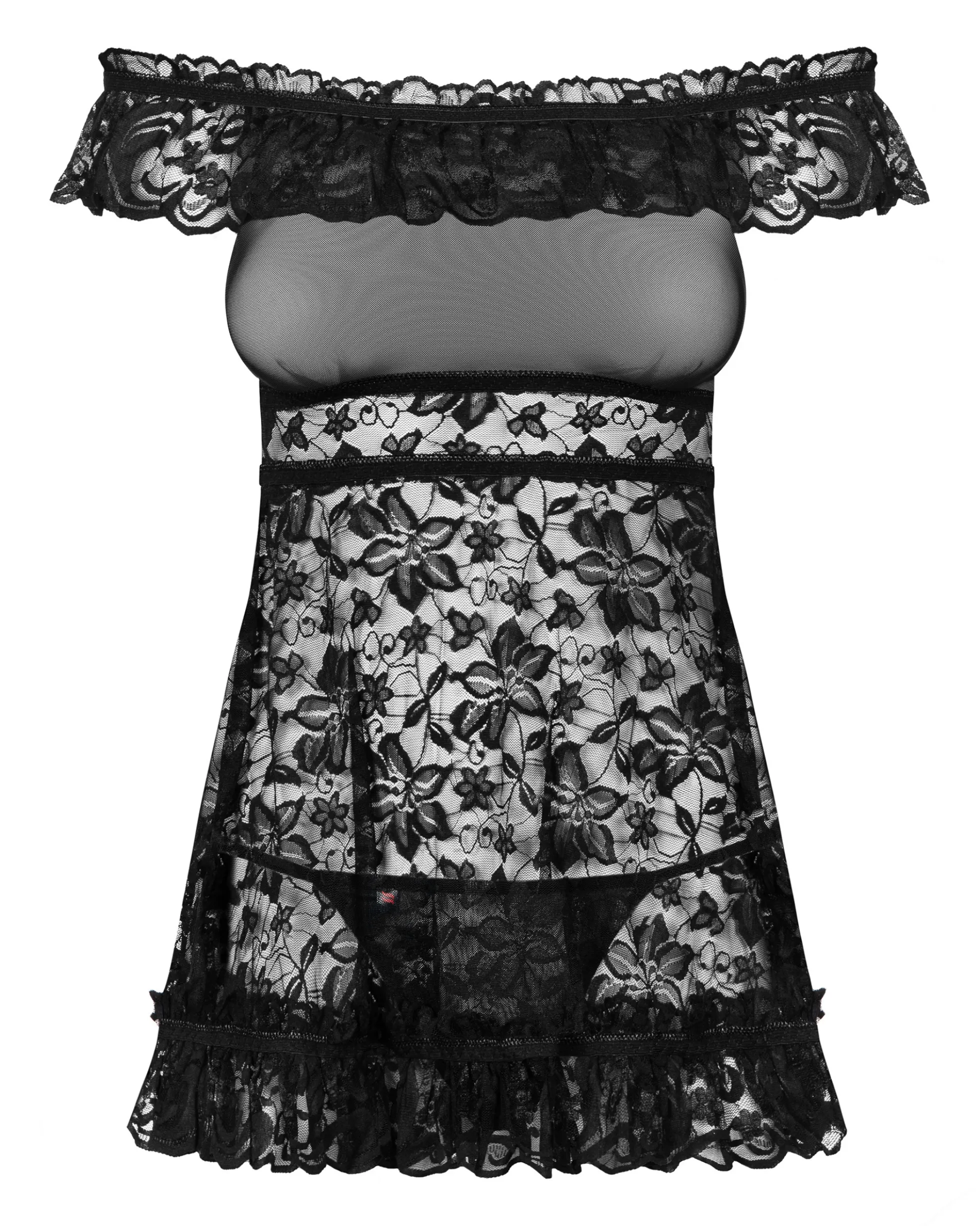 Koronkowa babydoll i stringi