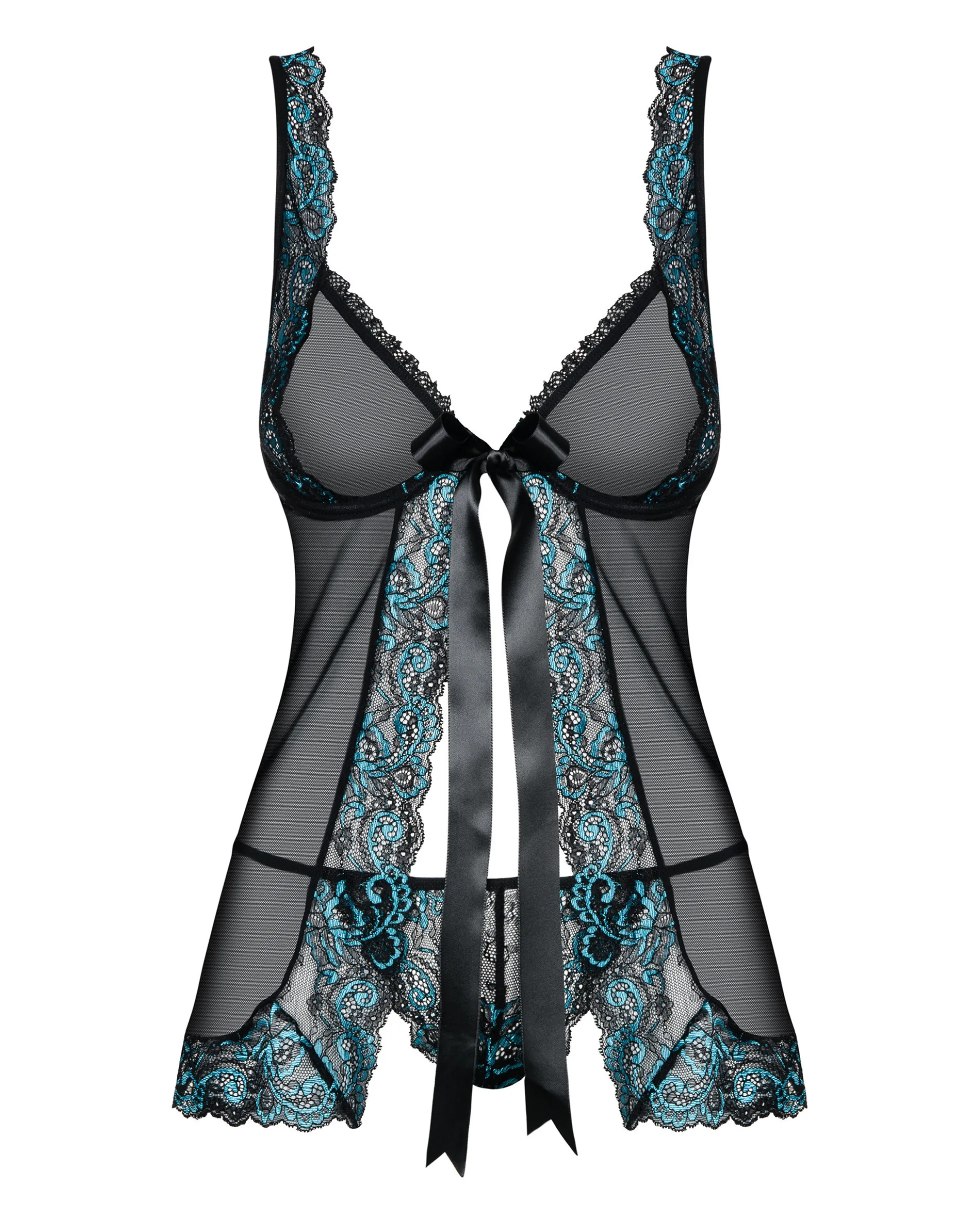 Romantyczna babydoll i stringi