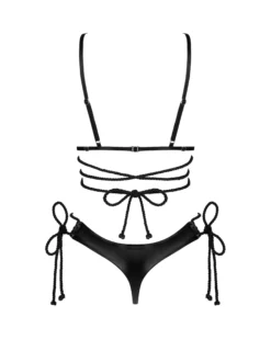 Seksowny, czarny komplet
